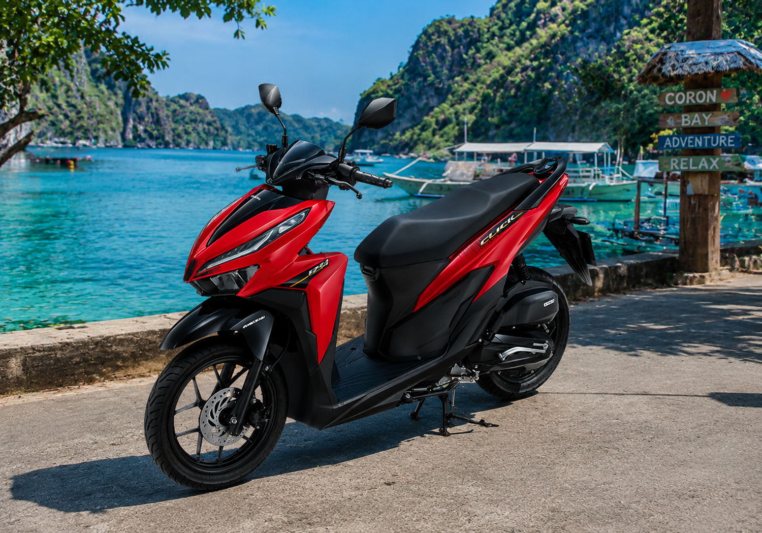 Red Motorbike