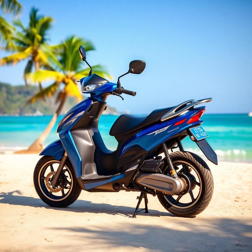 Blue Motorbike
